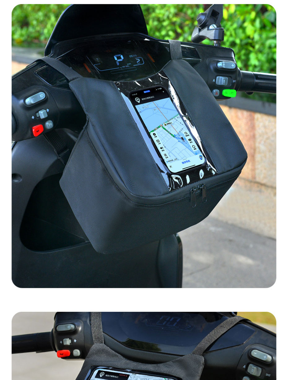 Waterproof Motorcycle Handlebar Bag Pouch - Bolsa de Guidão para Moto com