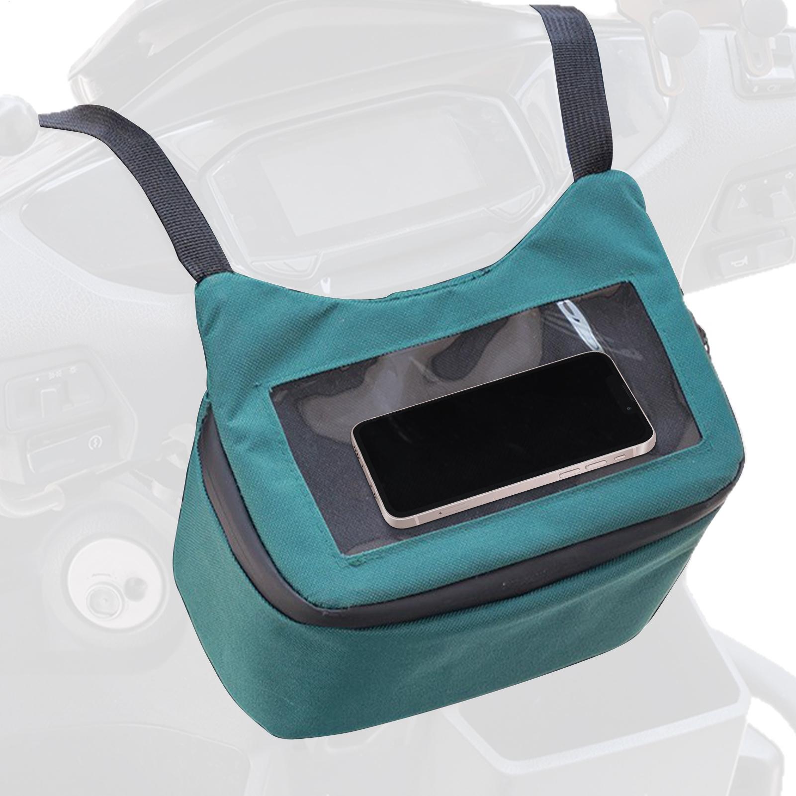 Waterproof Motorcycle Handlebar Bag Pouch - Bolsa para guidão de motocicleta, compartimentos