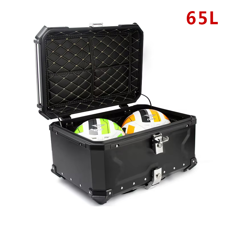 Aluminum Top Case Luggage Box 45L 55L - Baú Traseiro de Alumínio para Motocicleta