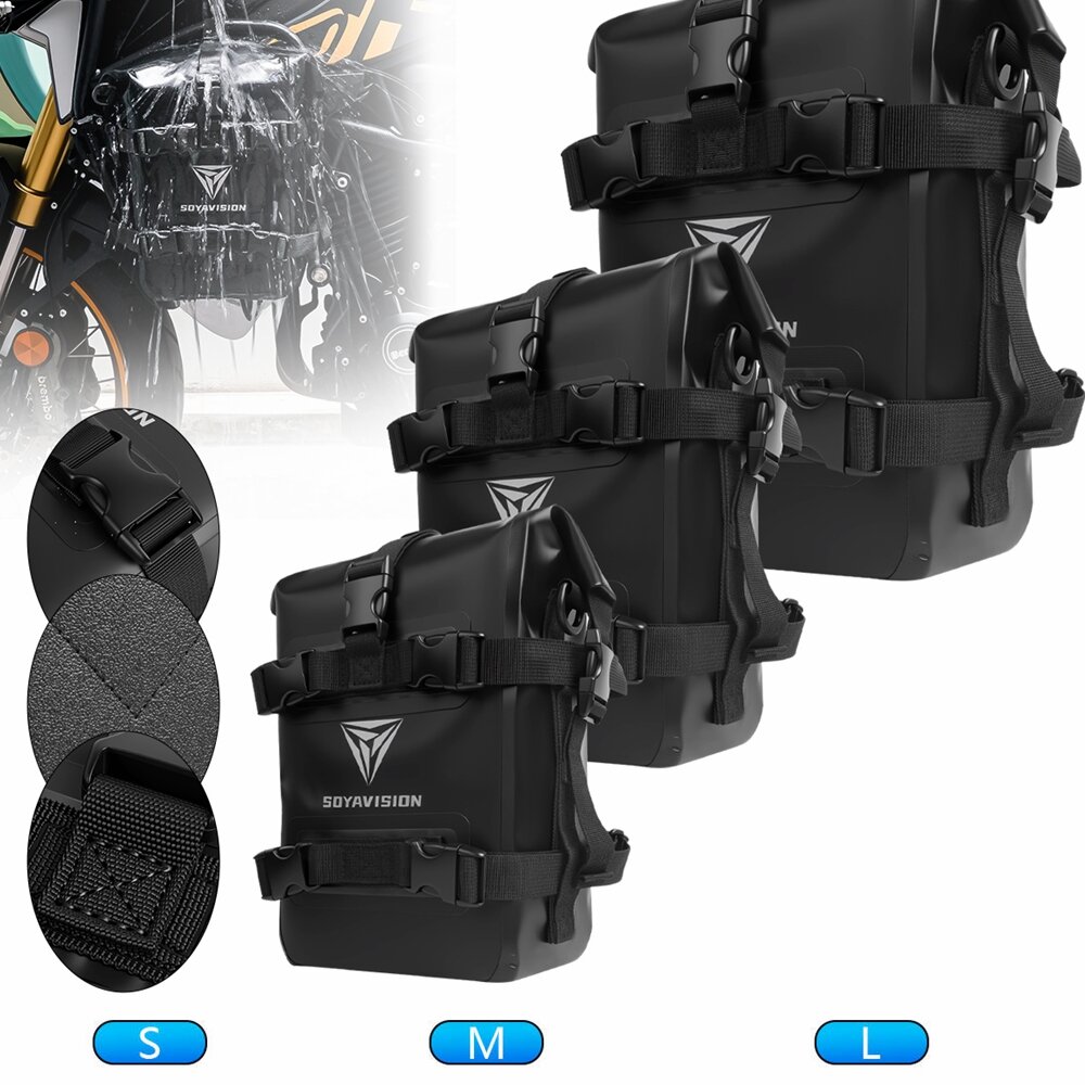 Motorcycle Crash Bar Waterproof Dry Bag - Bolsa lateral para tanque de motocicleta,