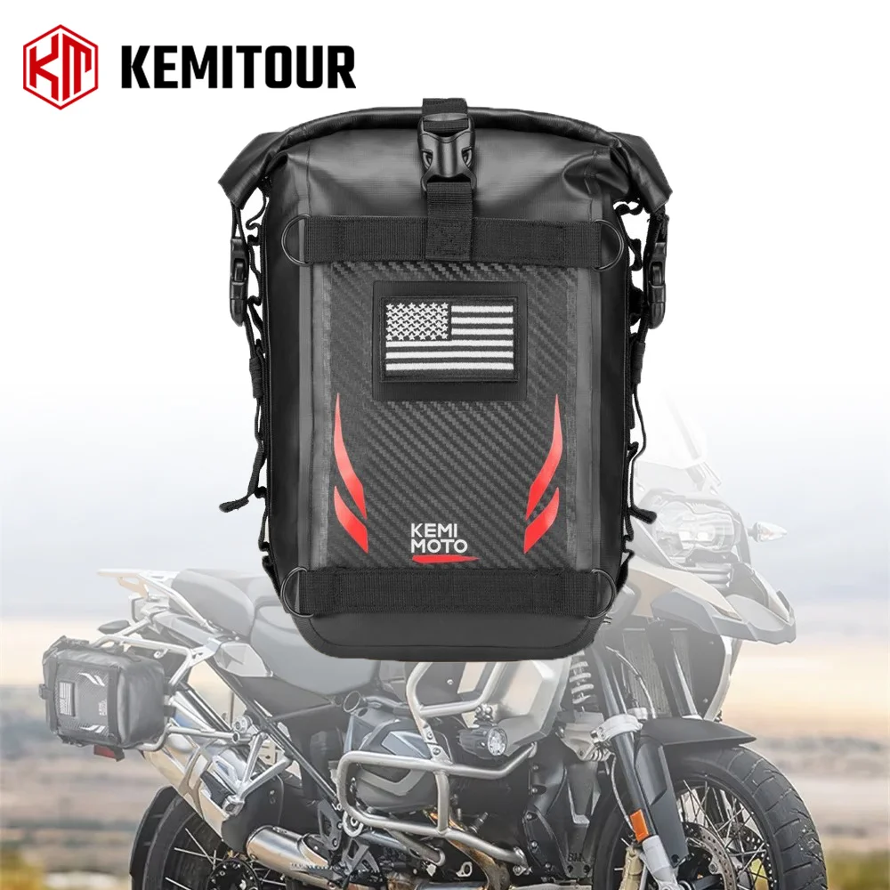 Motorcycle Crash Bar Waterproof Dry Bag - Bolsa lateral impermeável para motocicleta, 6,5