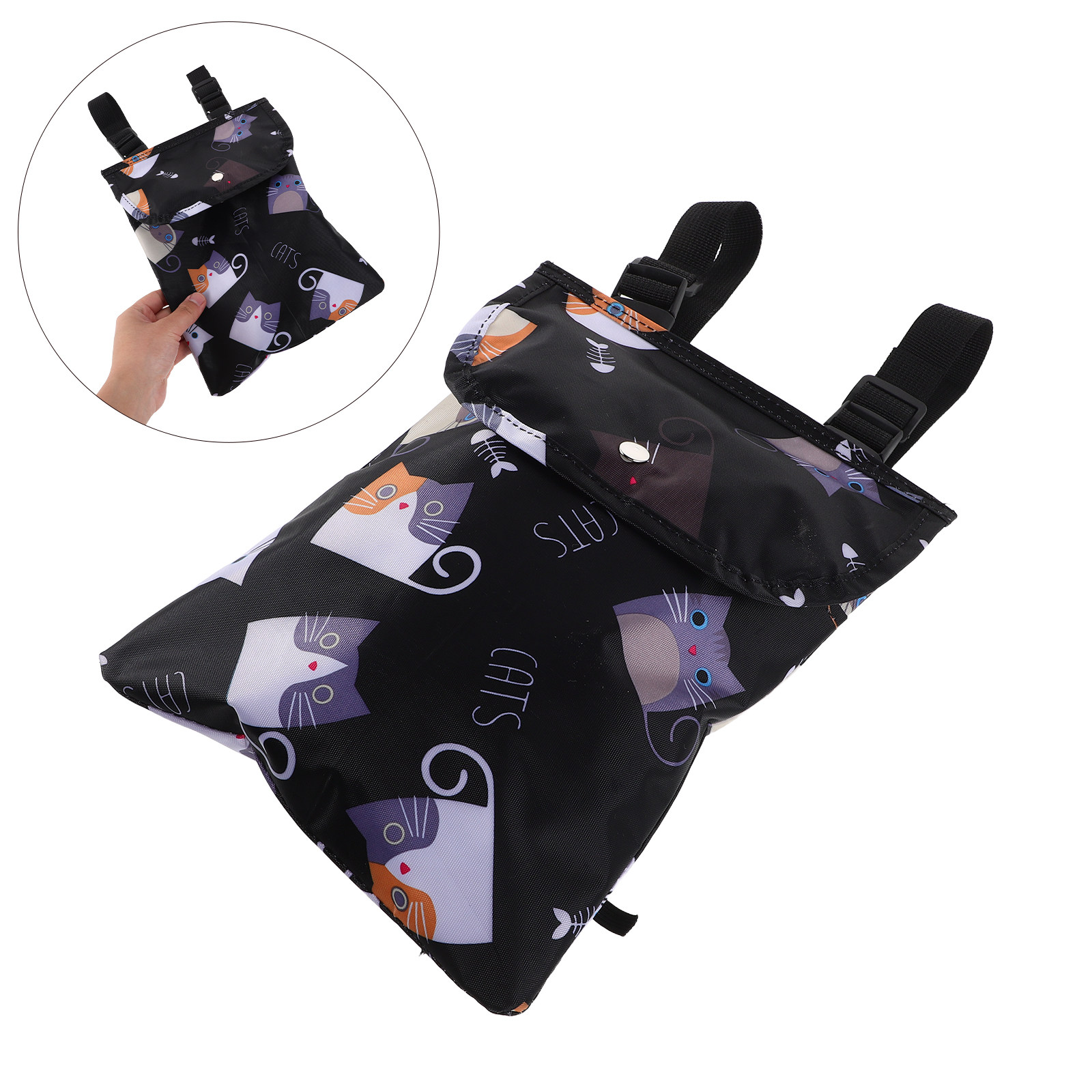 Waterproof Motorcycle Handlebar Bag Pouch - Bolsa dianteira para bicicleta elétrica, de