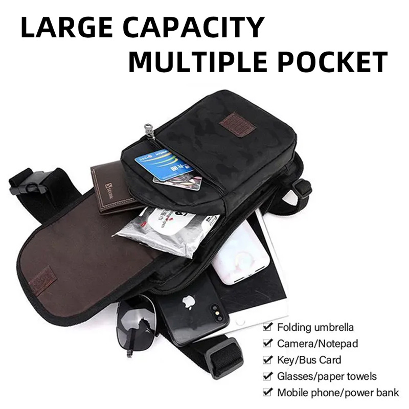 Bolsa de Perna em Lona para At - Motorcycle Leg Bag Drop Thigh Pouch avaliação e preço