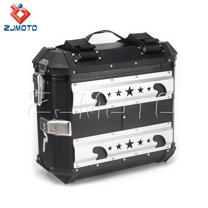 2 Peças de Caixas Laterais de  - Motorcycle Saddlebags Hard Luggage Panniers avaliação e preço