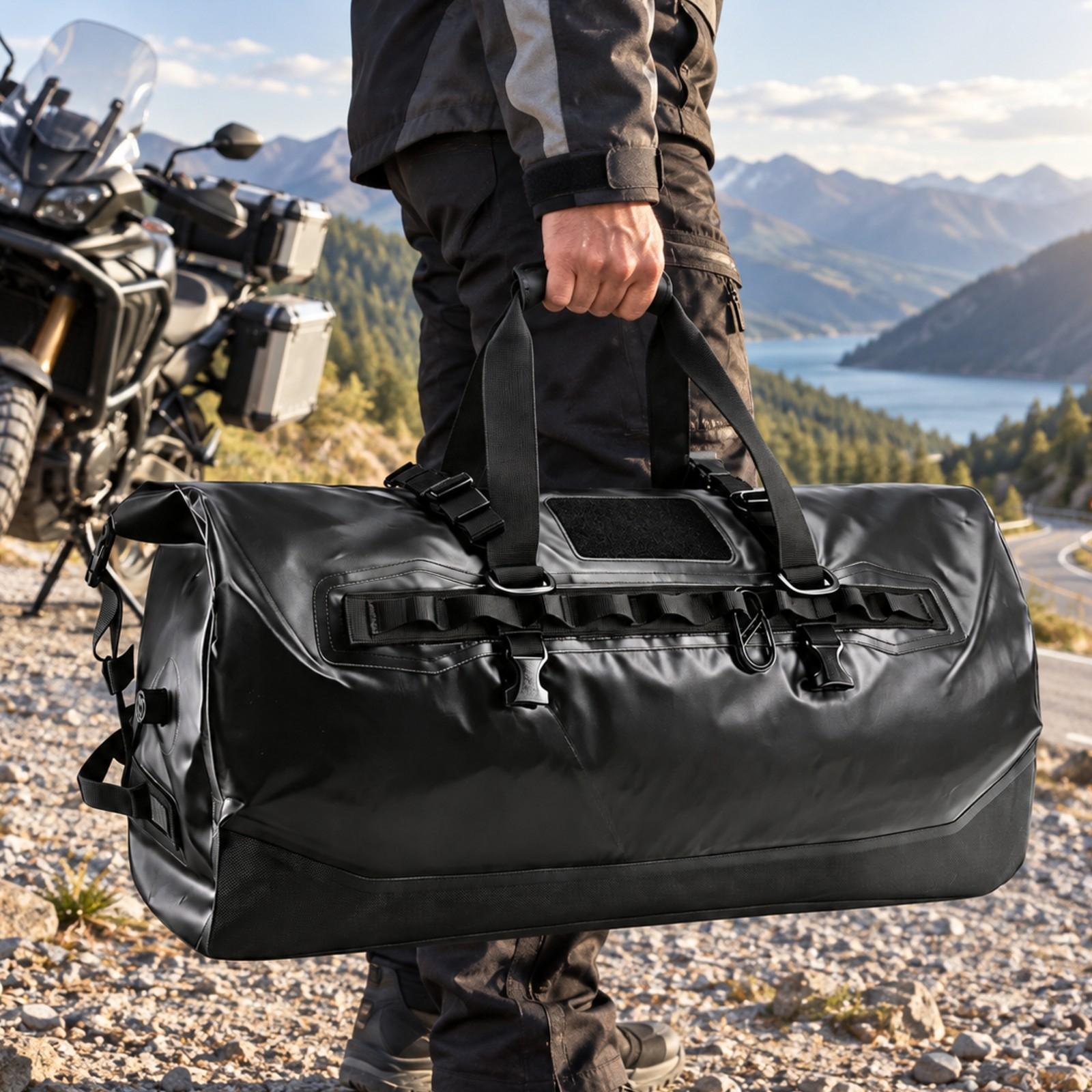 Bolsa traseira para motociclet - Motorcycle Tail Bag Waterproof Roll Top avaliação e preço