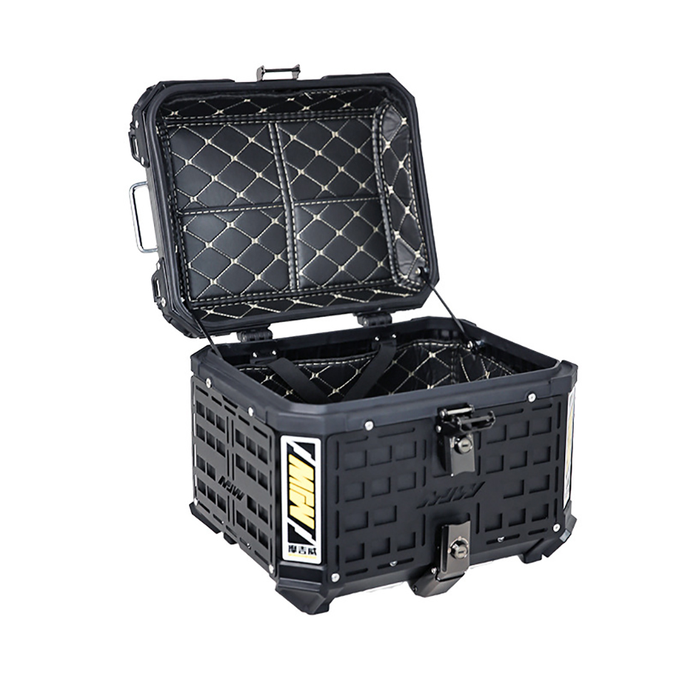 Novo Baú Superior de Alumínio  - Aluminum Top Case Luggage Box 45L 55L avaliação e preço