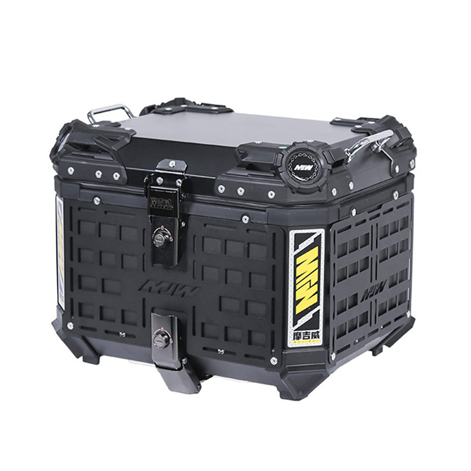 Novo Baú Superior de Alumínio  - Aluminum Top Case Luggage Box 45L 55L avaliação e preço