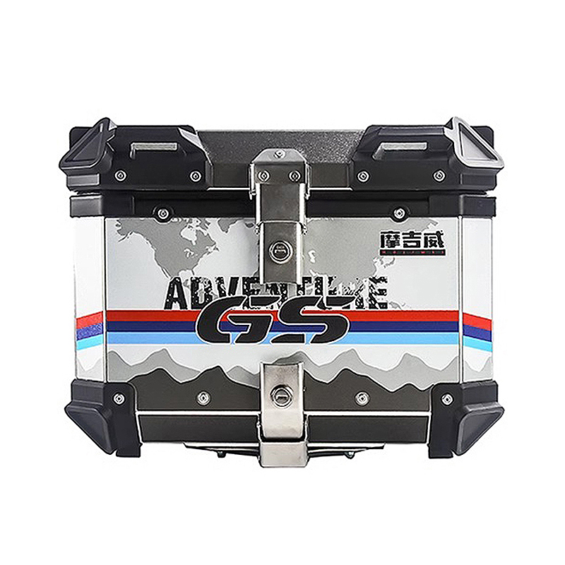 Baú Traseiro de Alumínio para  - Aluminum Top Case Luggage Box 45L 55L avaliação e preço