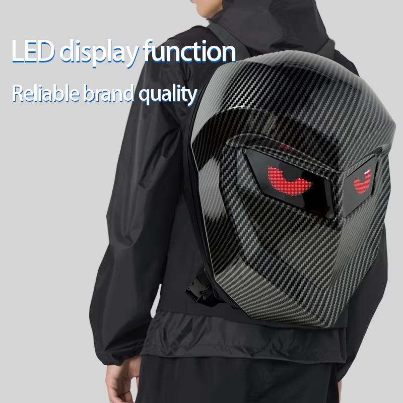 Mochila para Motocicleta com C - Motorcycle Helmet Backpack Waterproof Led avaliação e preço