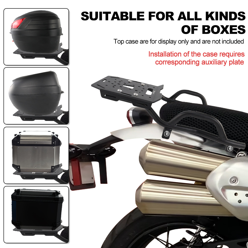 Bagageiro Traseiro para Motoci - Motorcycle Luggage Rack Rear Carrier Steel avaliação e preço