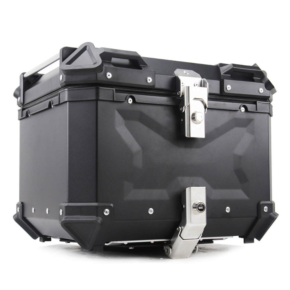 Caixa de alumínio para motocic - Aluminum Top Case Luggage Box 45L 55L avaliação e preço