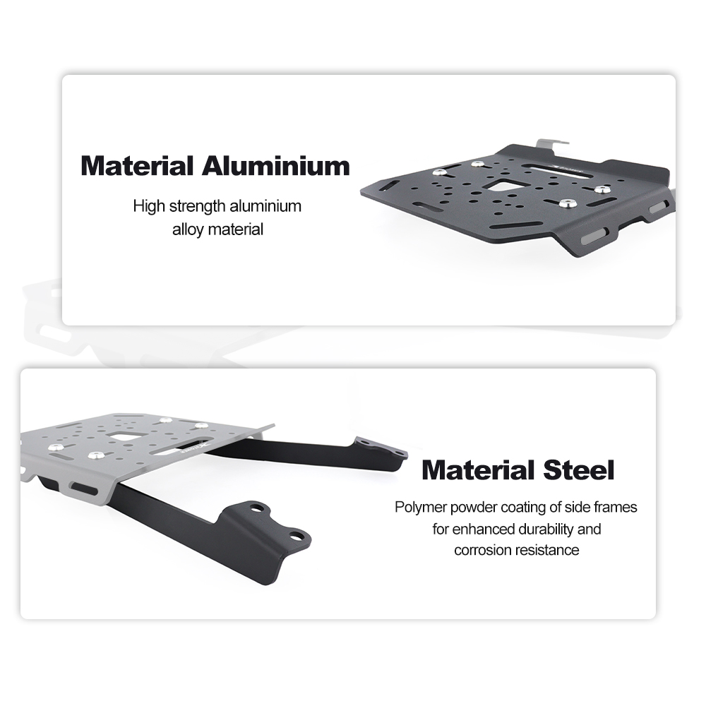 Suporte Traseiro para Bagagem  - Motorcycle Luggage Rack Rear Carrier Steel avaliação e preço