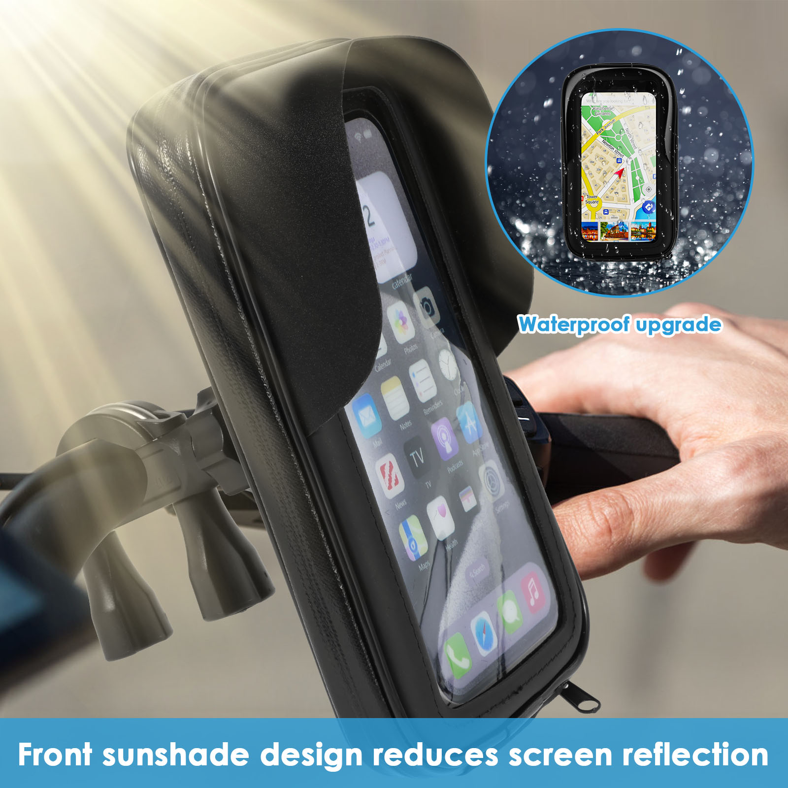 Bolsa para celular para motoci - Waterproof Motorcycle Handlebar Bag Pouch avaliação e preço