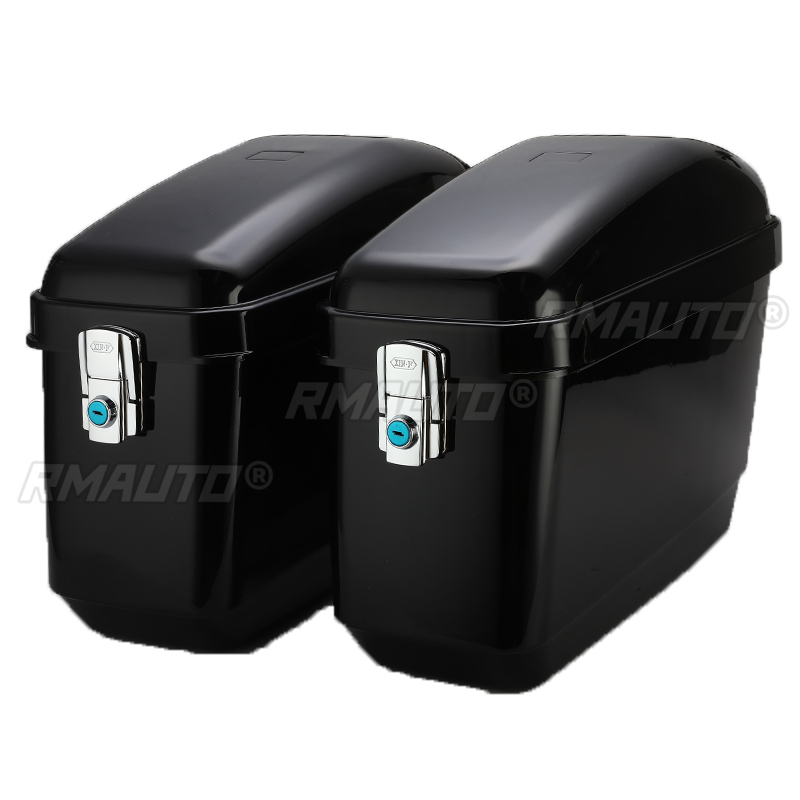 1 Par de Baús Laterais Univers - Motorcycle Saddlebags Hard Luggage Panniers avaliação e preço