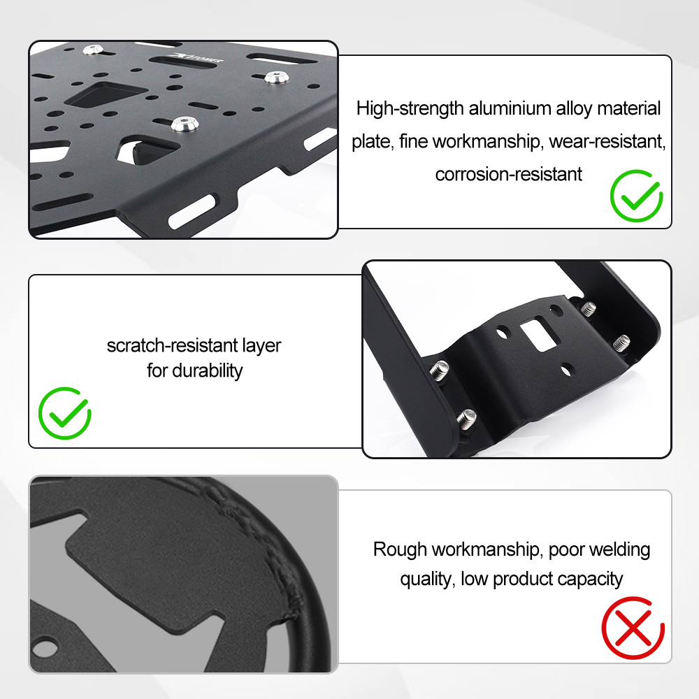 Suporte Traseiro para Bagageir - Motorcycle Luggage Rack Rear Carrier Steel avaliação e preço