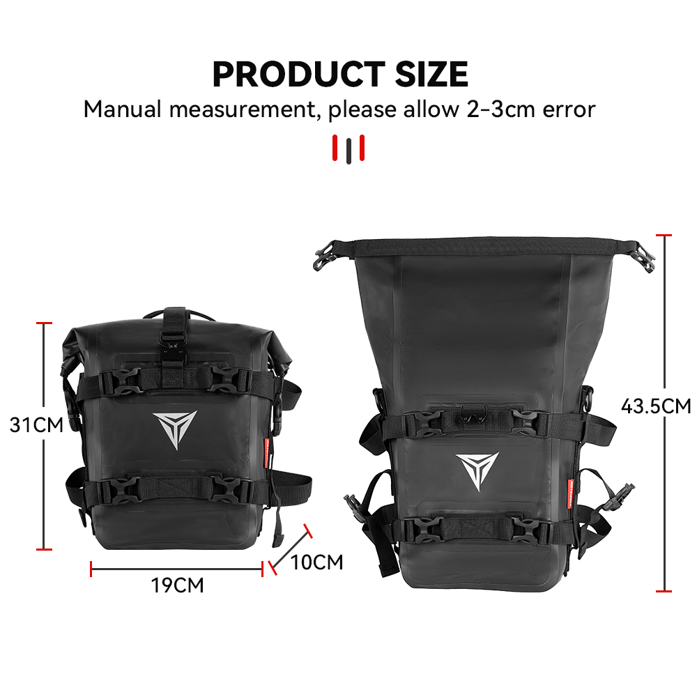 Saco lateral do tanque ao ar l - Motorcycle Crash Bar Waterproof Dry Bag avaliação e preço