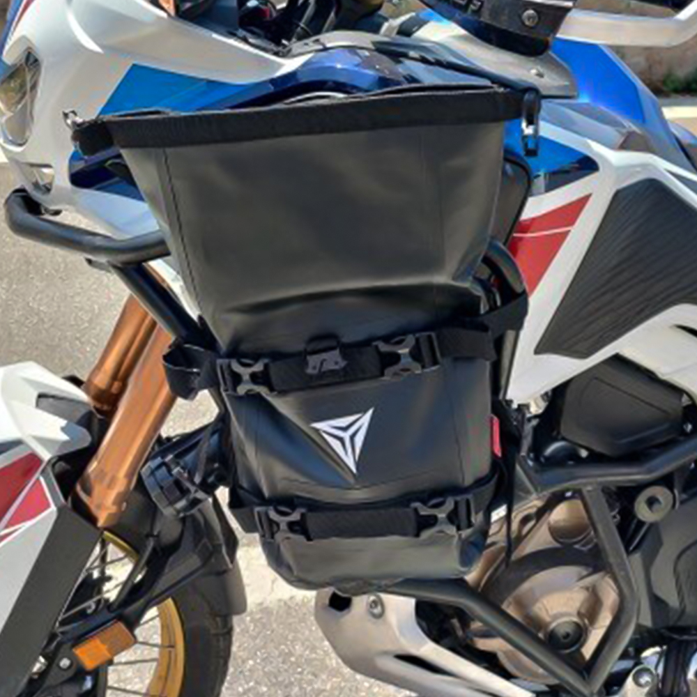 Saco lateral do tanque ao ar l - Motorcycle Crash Bar Waterproof Dry Bag avaliação e preço
