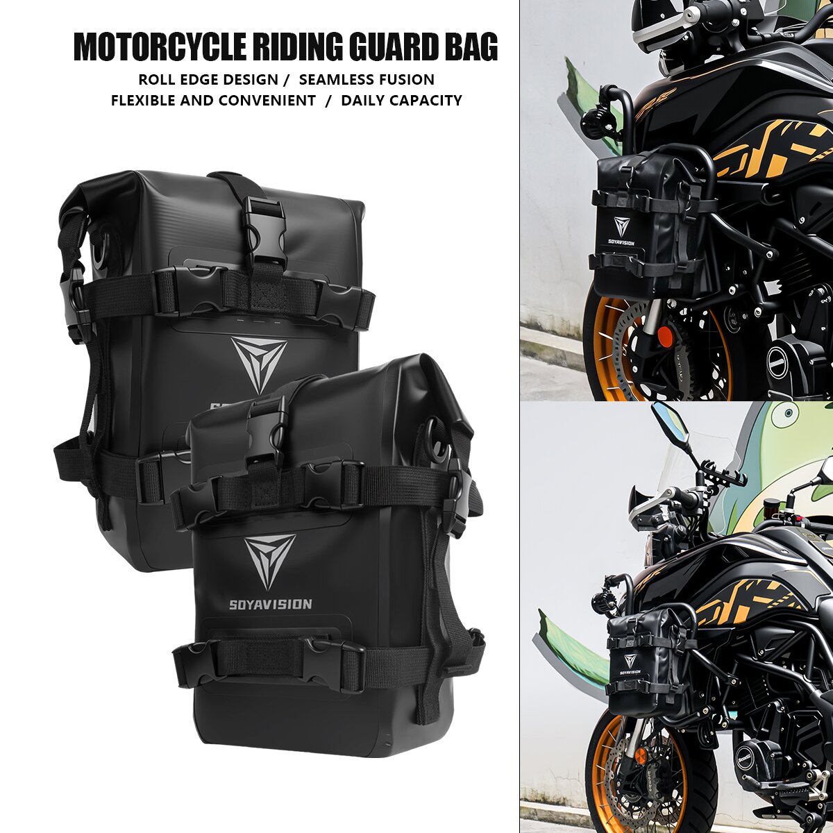 Bolsa lateral para tanque de m - Motorcycle Crash Bar Waterproof Dry Bag avaliação e preço