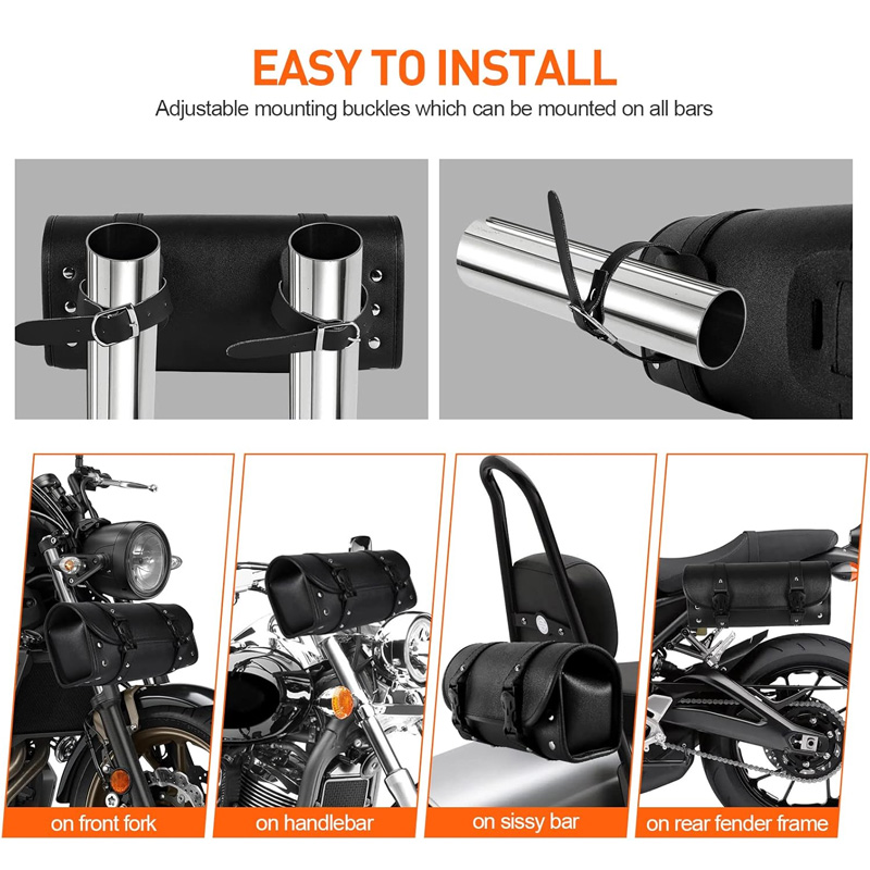 Bolsa de Ferramentas para Moto - Waterproof Motorcycle Handlebar Bag Pouch avaliação e preço