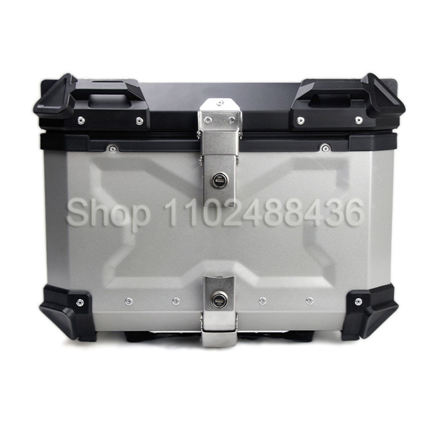 Baú de Motocicleta de Alumínio - Aluminum Top Case Luggage Box 45L 55L avaliação e preço