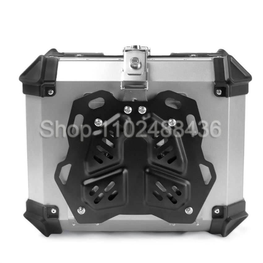 Baú de Motocicleta de Alumínio - Aluminum Top Case Luggage Box 45L 55L avaliação e preço