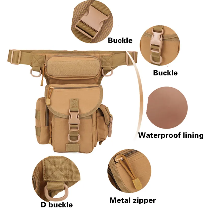 Bolsa de Perna para Atividades - Motorcycle Leg Bag Drop Thigh Pouch avaliação e preço