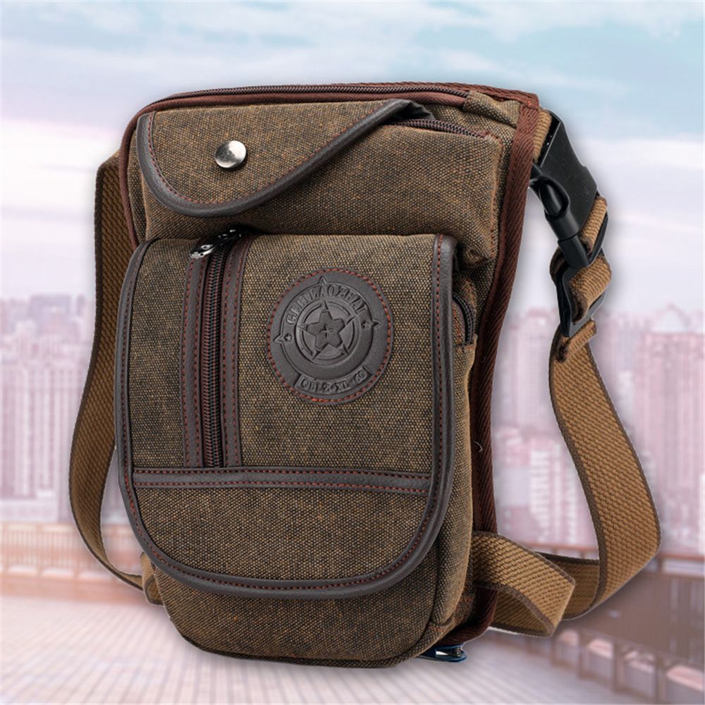 Bolsa de cintura masculina em  - Motorcycle Leg Bag Drop Thigh Pouch avaliação e preço