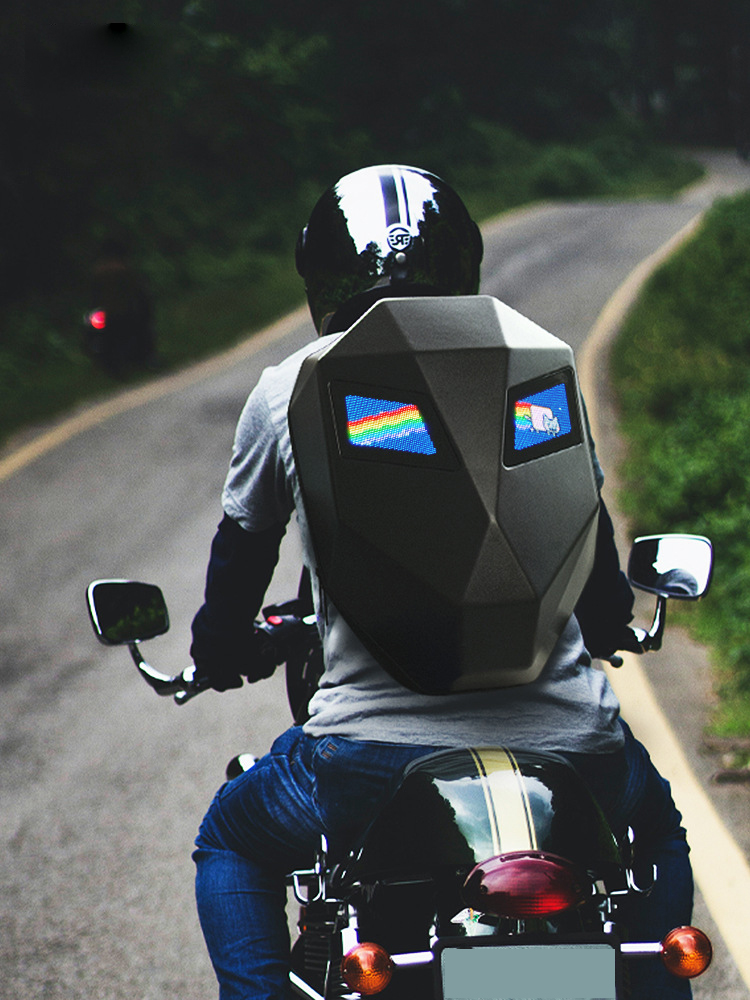 Mochila para motociclistas, mo - Motorcycle Helmet Backpack Waterproof Led avaliação e preço
