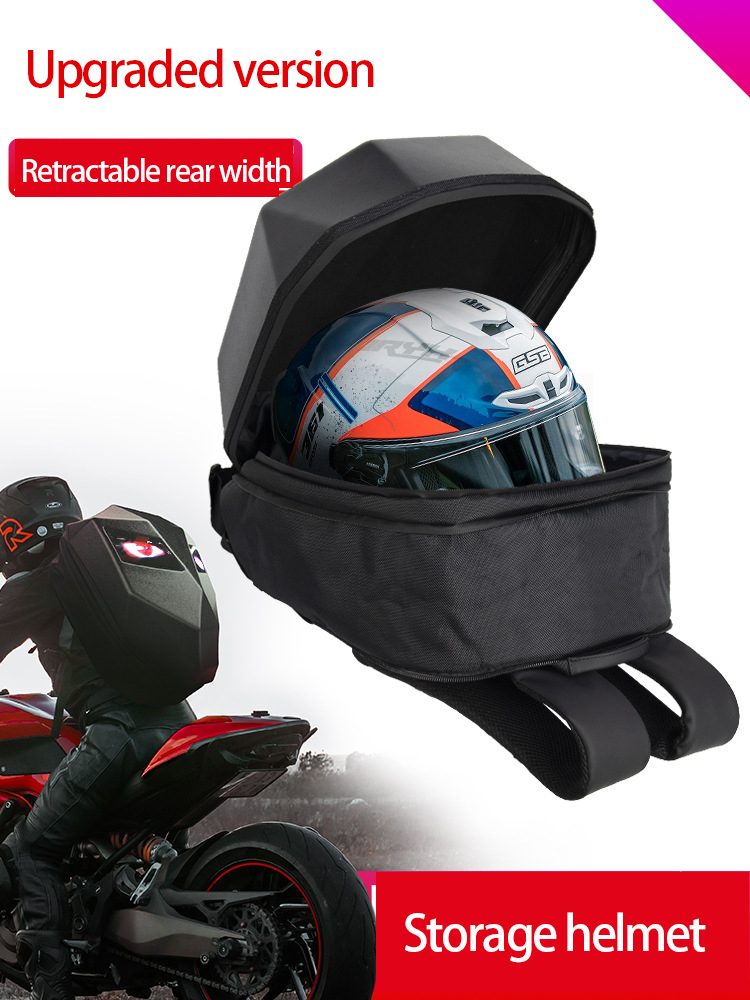 Mochila para motociclistas, mo - Motorcycle Helmet Backpack Waterproof Led avaliação e preço