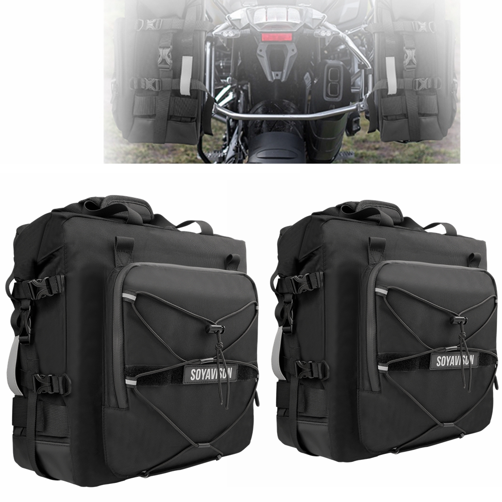 Bolsa de selim para motociclet - Motorcycle Saddlebags Hard Luggage Panniers avaliação e preço