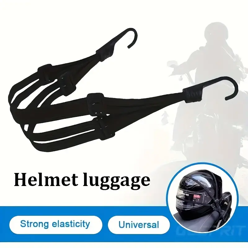 Rede Elástica Reforçada para C - Cargo Net Bungee Cord Motorcycle Helmet avaliação e preço