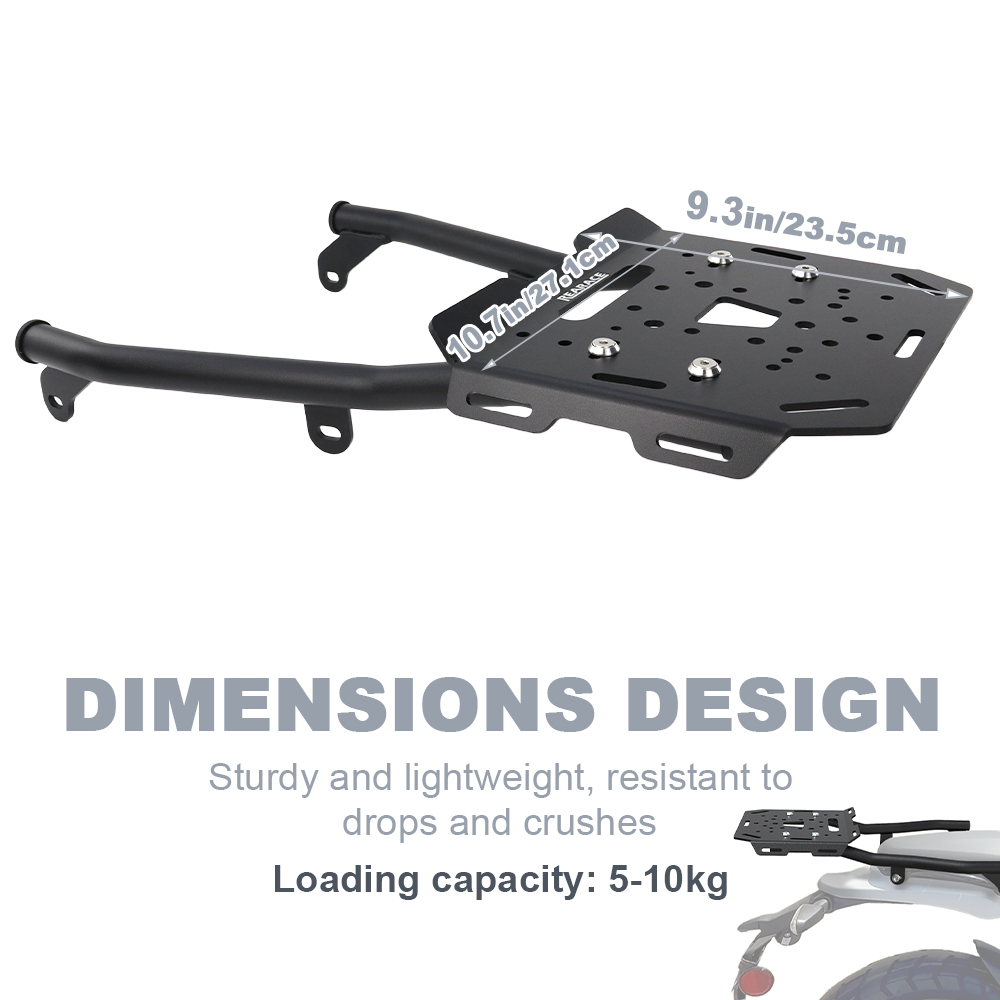Suporte Traseiro para Bagageir - Motorcycle Luggage Rack Rear Carrier Steel avaliação e preço