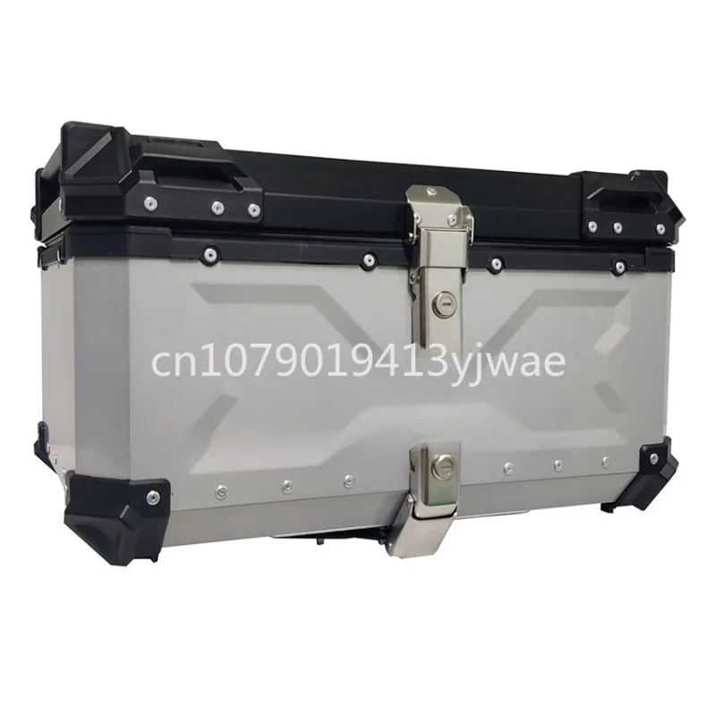Baú traseiro para motocicleta, - Aluminum Top Case Luggage Box 45L 55L avaliação e preço