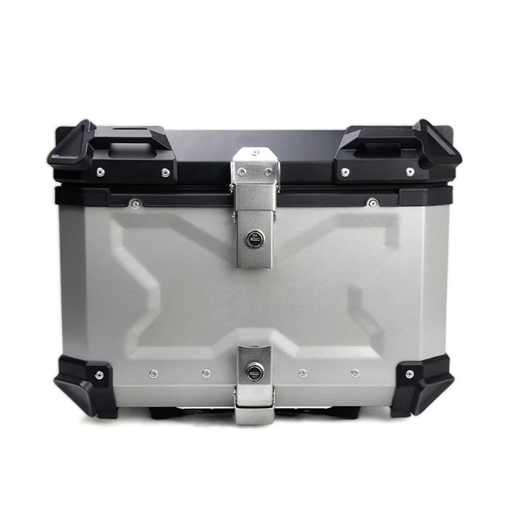 Caixa traseira de alumínio par - Aluminum Top Case Luggage Box 45L 55L avaliação e preço
