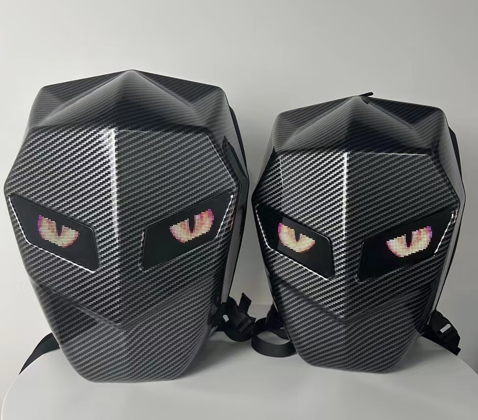 Mochila LED Knight Cycling com - Motorcycle Helmet Backpack Waterproof Led avaliação e preço