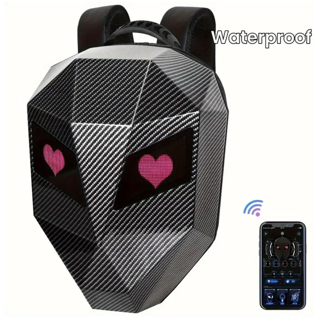 Mochila led para homem pvc cas - Motorcycle Helmet Backpack Waterproof Led avaliação e preço