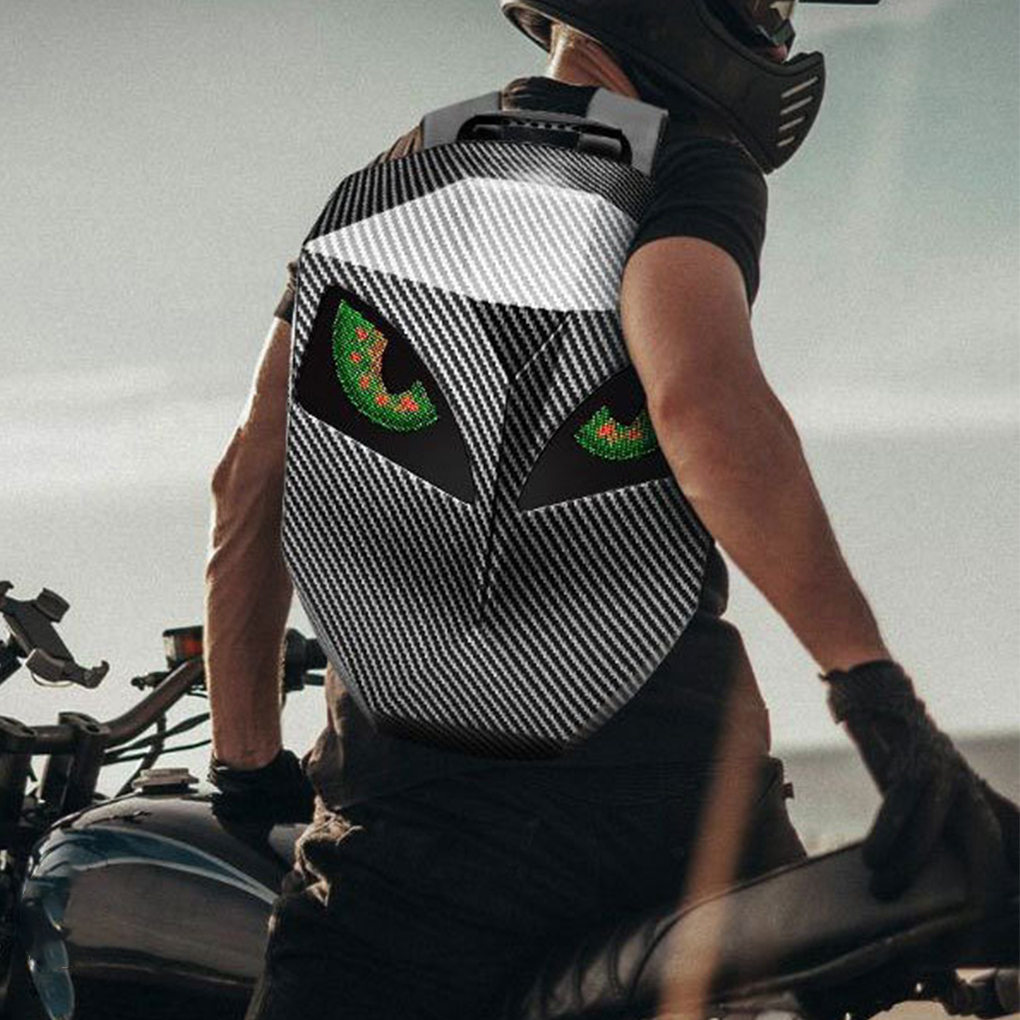 Mochila led para homem pvc cas - Motorcycle Helmet Backpack Waterproof Led avaliação e preço