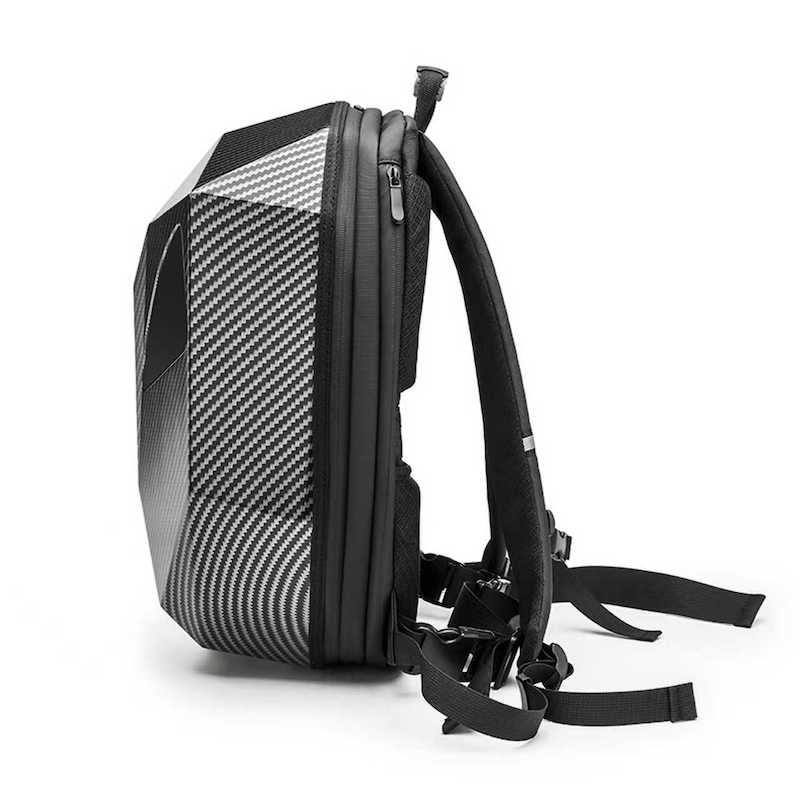 Ferro inteligente led mochila  - Motorcycle Helmet Backpack Waterproof Led avaliação e preço