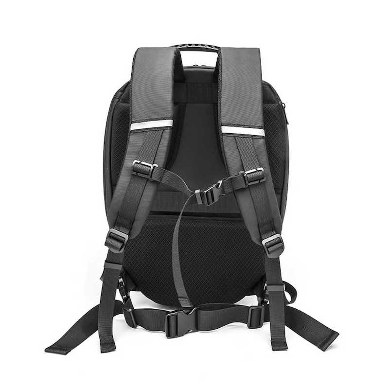Ferro inteligente led mochila  - Motorcycle Helmet Backpack Waterproof Led avaliação e preço