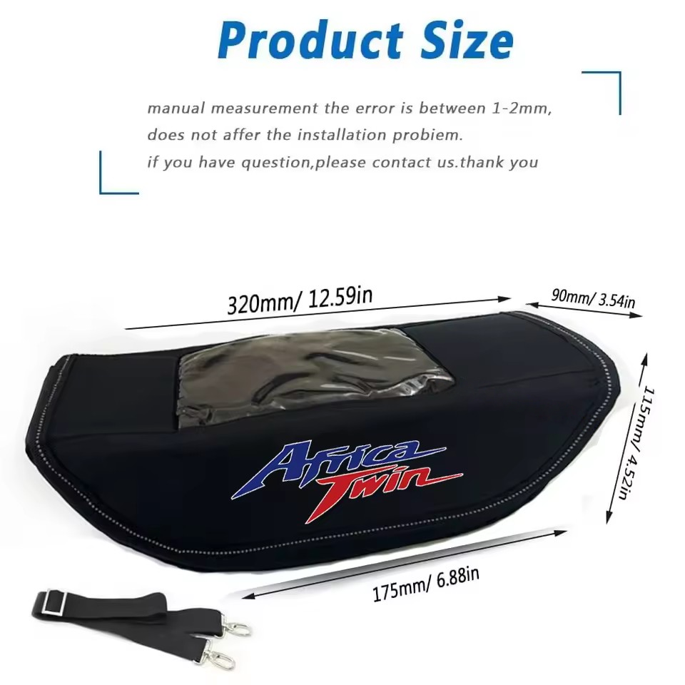 Bolsa de guidão Africa Twin CR - Waterproof Motorcycle Handlebar Bag Pouch avaliação e preço