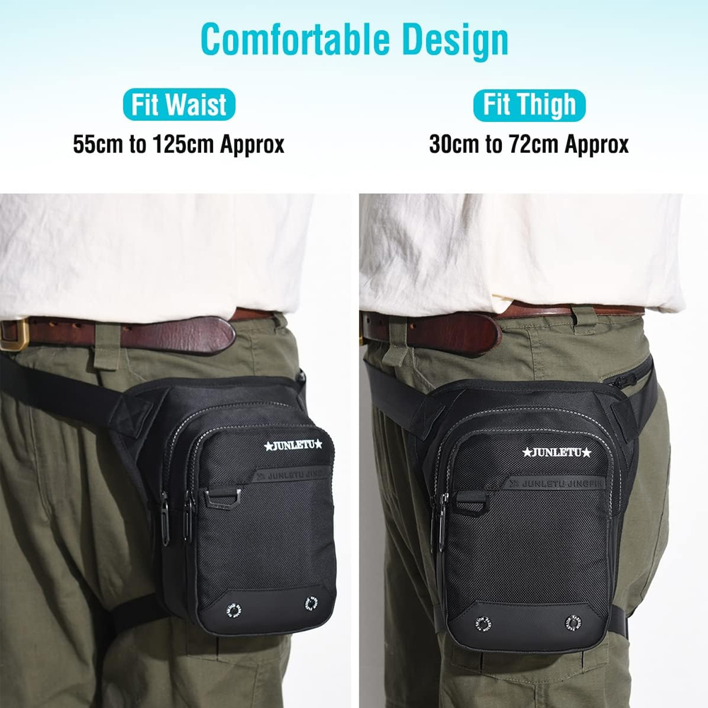 1 unidade de Bolsa de Perna Un - Motorcycle Leg Bag Drop Thigh Pouch avaliação e preço