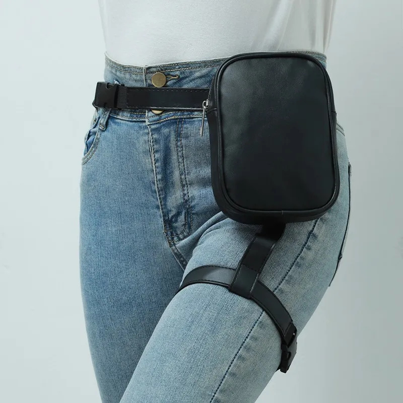 Bolsa de Perna Feminina Peicee - Motorcycle Leg Bag Drop Thigh Pouch avaliação e preço