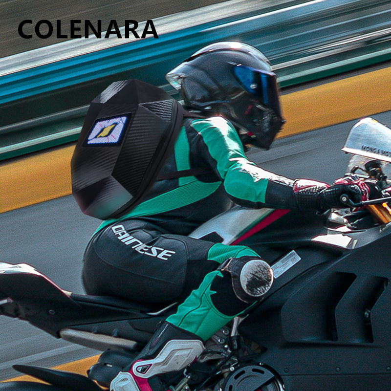 COLENARA Mochila à prova d'águ - Motorcycle Helmet Backpack Waterproof Led avaliação e preço