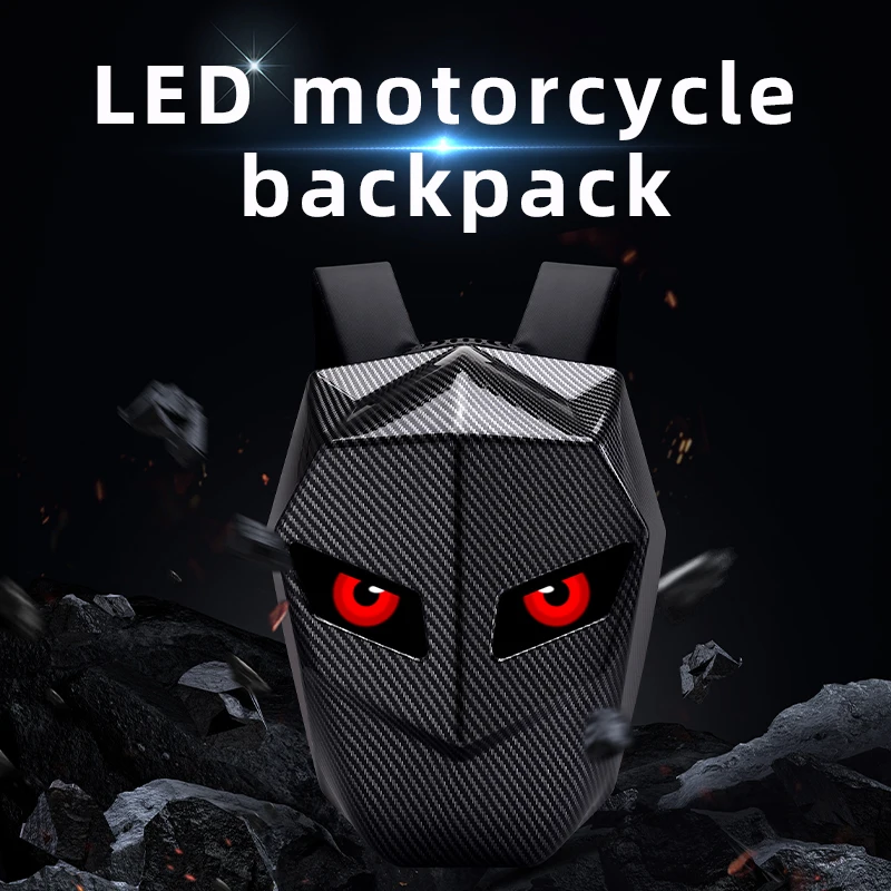 Mochila LED para Homem, Mochil - Motorcycle Helmet Backpack Waterproof Led avaliação e preço