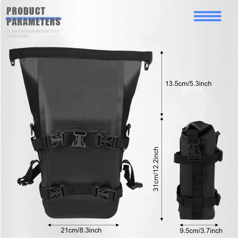 Saco lateral do tanque ao ar l - Motorcycle Crash Bar Waterproof Dry Bag avaliação e preço