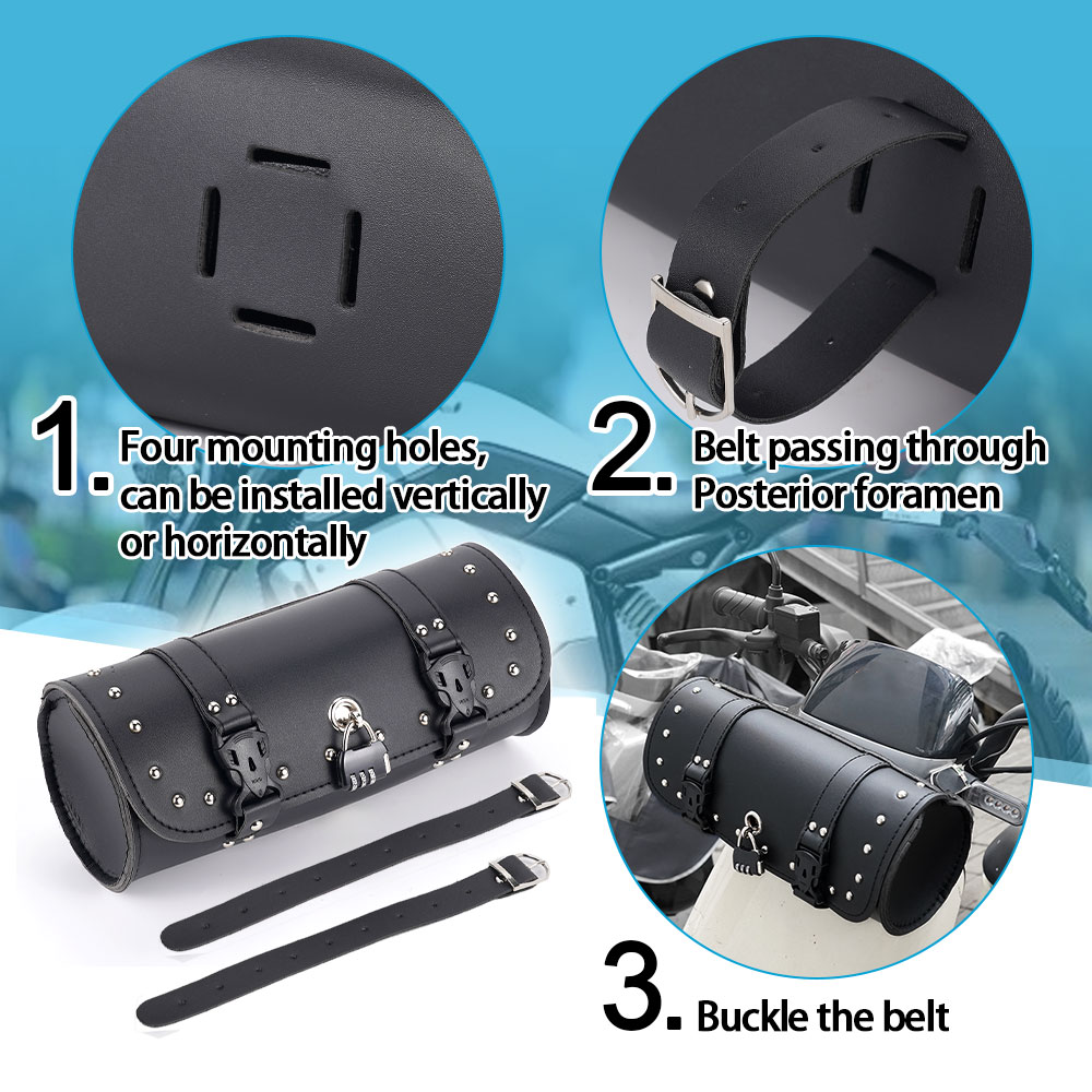Bolsa de armazenamento de baga - Waterproof Motorcycle Handlebar Bag Pouch avaliação e preço