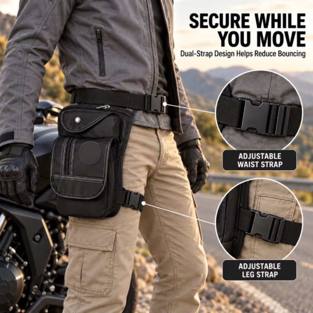 Bolsa de lona para homem, com  - Motorcycle Leg Bag Drop Thigh Pouch avaliação e preço