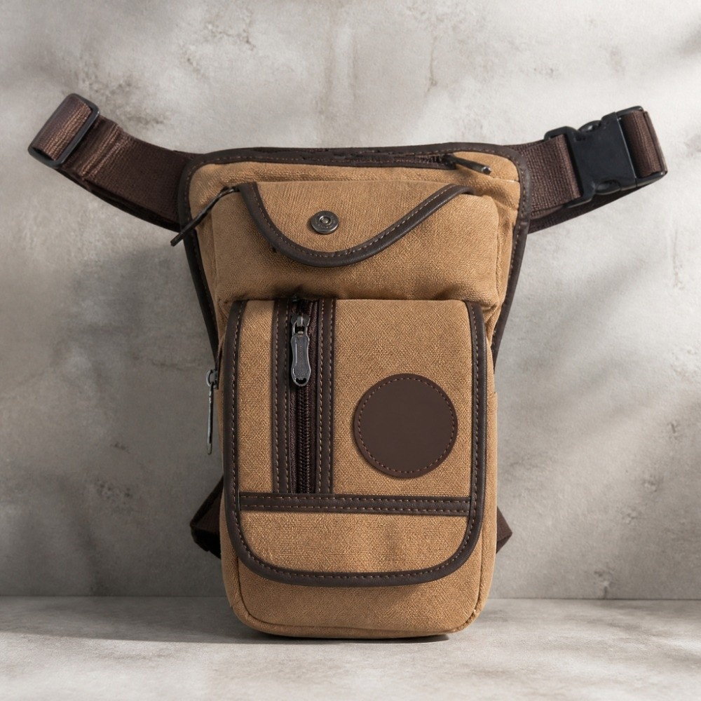 Bolsa de lona para homem, com  - Motorcycle Leg Bag Drop Thigh Pouch avaliação e preço