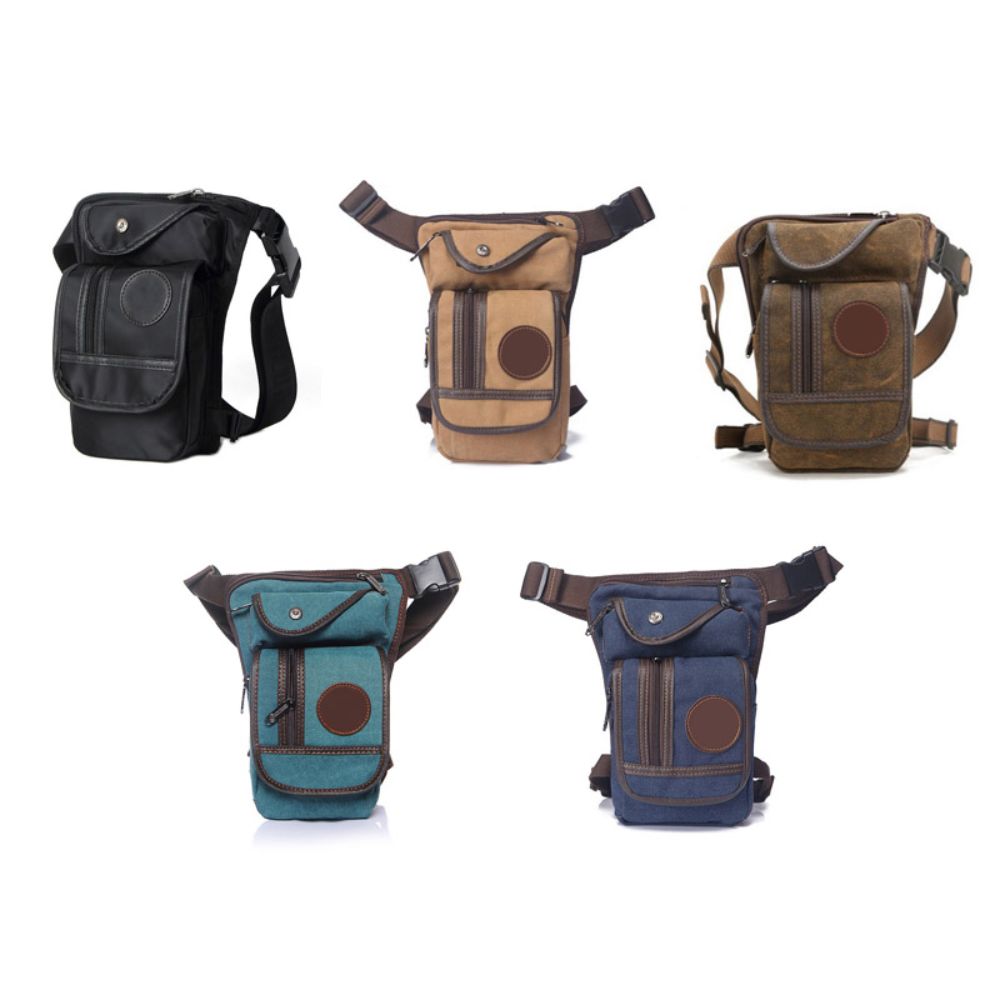 Bolsa de lona para homem, com  - Motorcycle Leg Bag Drop Thigh Pouch avaliação e preço