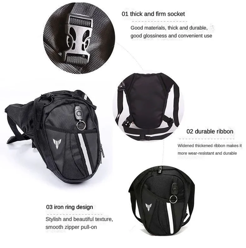Bolsa de Perna para Motociclet - Motorcycle Leg Bag Drop Thigh Pouch avaliação e preço